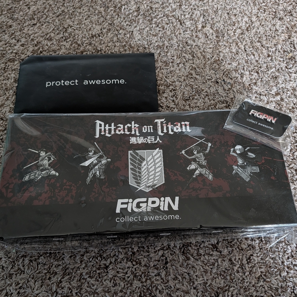 Attack On Titan Figpin Collection NWT